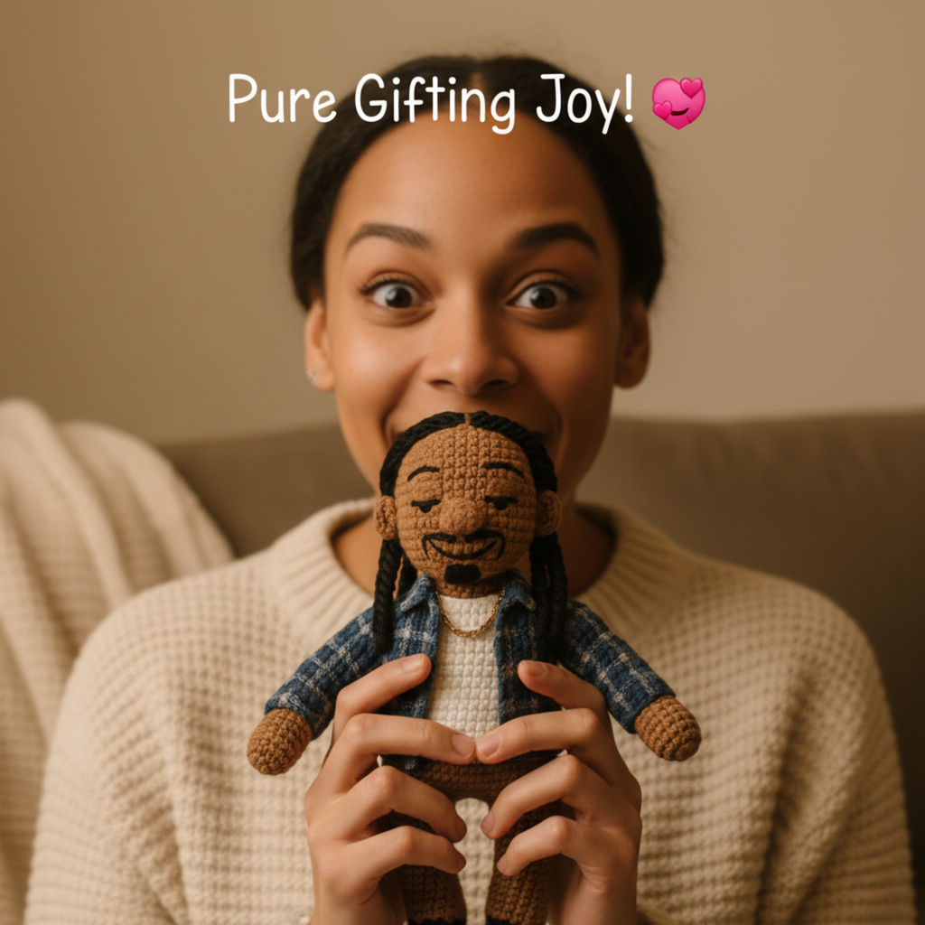 Emotional Support Snoop Dogg Crochet Doll