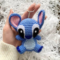 Stitch & Angel Crochet Keychain Set