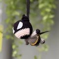 Batman Crochet Car Hanging – Handmade Amigurumi Superhero Mirror Charm