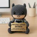 Emotional Support Batman Crochet Doll