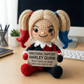 Emotional Support Harley Quinn Crochet Doll