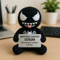Emotional Support Venom Crochet Doll