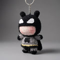 Batman Crochet Keychain – Handmade Amigurumi Superhero Keyring, Cute Mini Plush Bag Charm, Gift for Hero Fans
