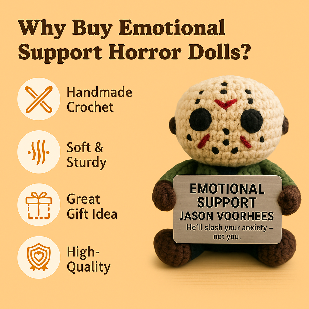 Emotional Support Jason Voorhees Crochet Doll